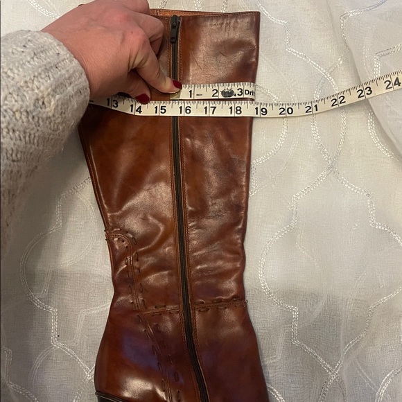 Jcrew high heel leather boots in cognac - Picture 9 of 12